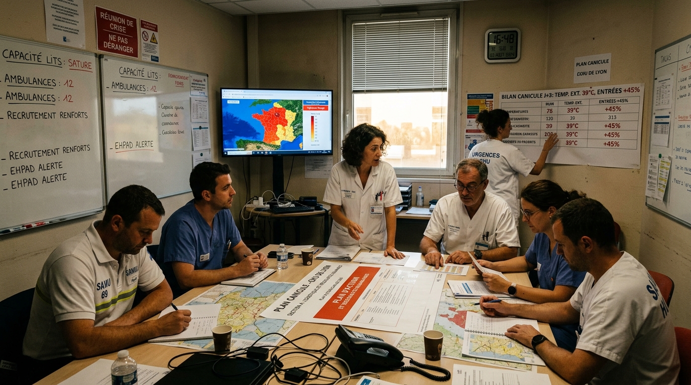 canicule : les services d’urgences sont submergés et doivent faire face à des conditions de travail inédites et éprouvantes.