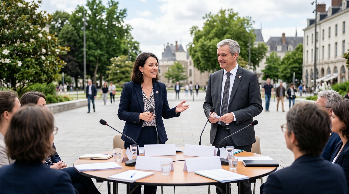 deux représentants du département organisent une table ronde sur la santé mentale près de nantes pour discuter des enjeux et des solutions locales.