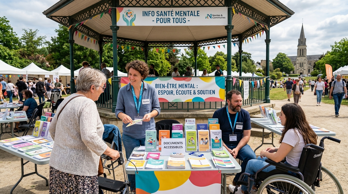 deux représentants du département organisent une table ronde près de nantes pour discuter des enjeux et solutions liés à la santé mentale.
