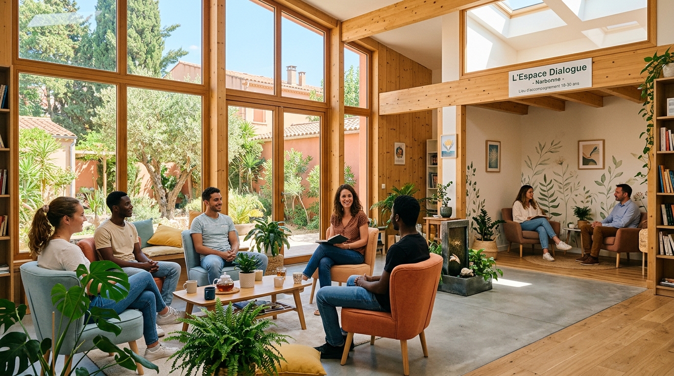 découvrez un espace innovant à narbonne dédié à la santé mentale des 18-30 ans, offrant soutien et espoir aux jeunes en souffrance psychique.