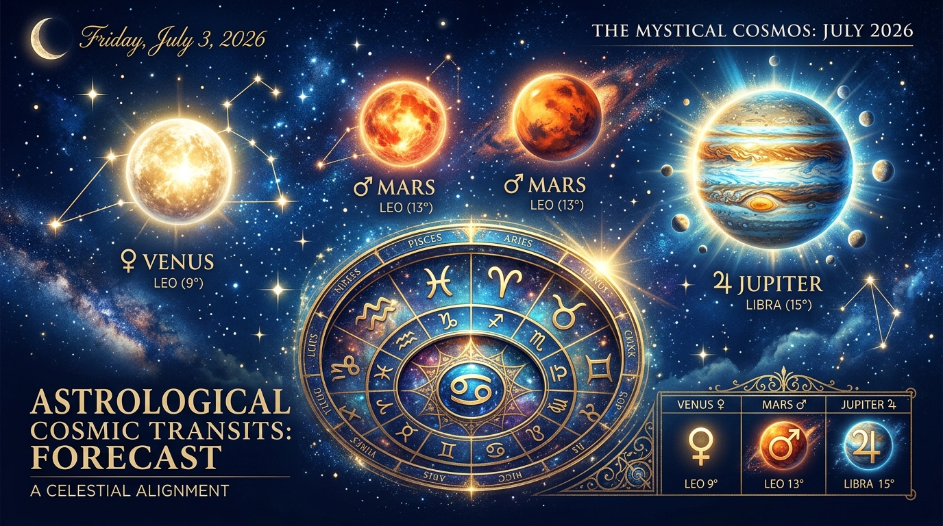 découvrez les prévisions astrologiques du vendredi 3 juillet et comment une conjoncture céleste exceptionnelle pourrait influencer votre santé, votre vie amoureuse et bien d'autres aspects essentiels.
