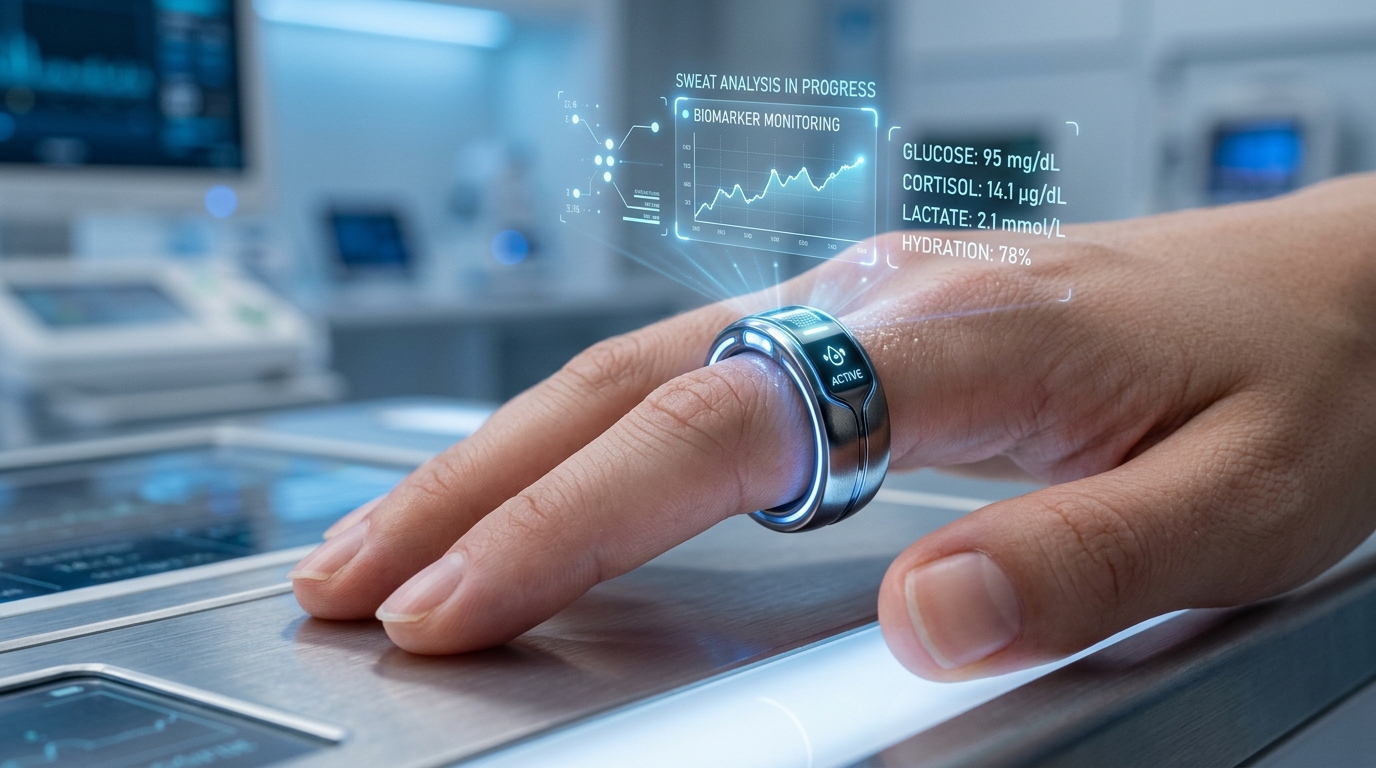 découvrez une bague connectée innovante qui analyse votre sueur en temps réel pour surveiller votre santé et prévenir les risques, alliant technologie et bien-être au quotidien.