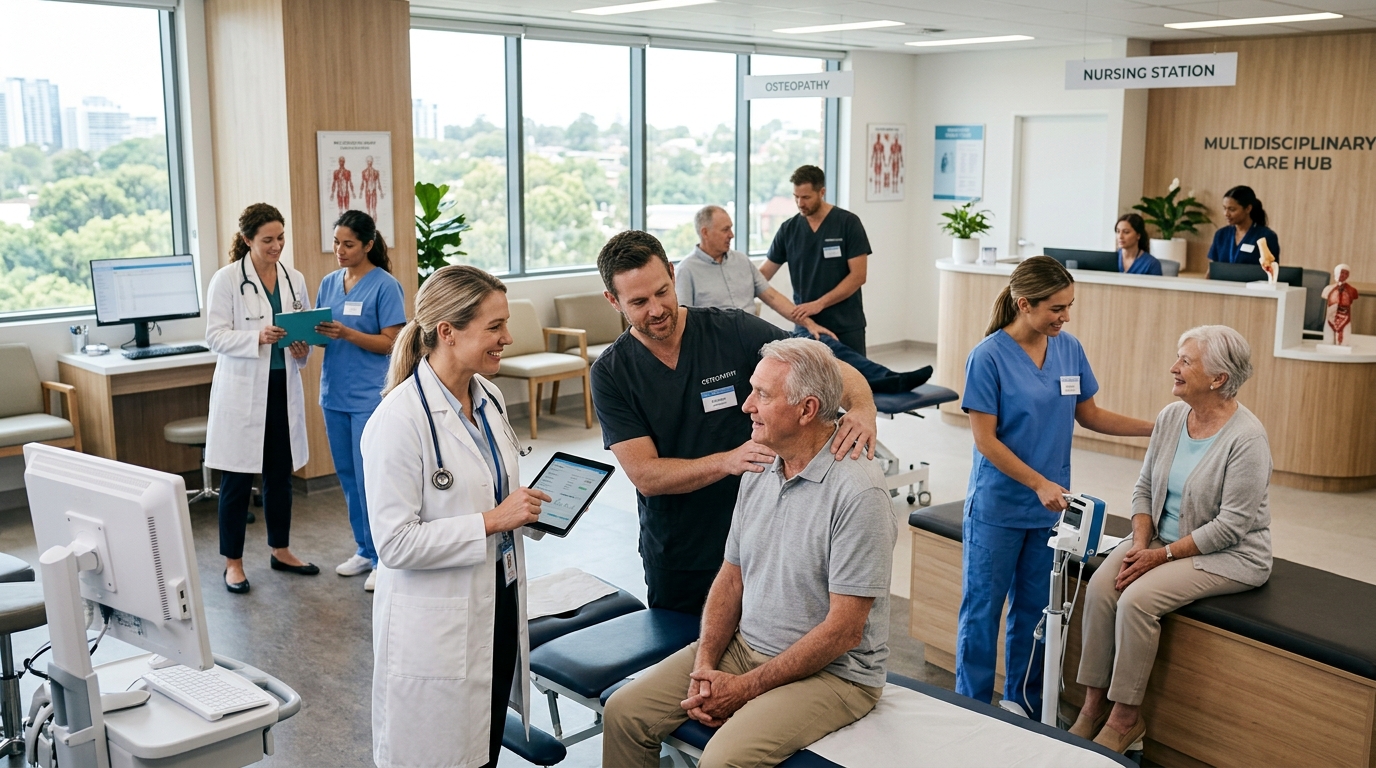 découvrez comment médecins, ostéopathes et infirmières collaborent efficacement pour transformer ce pôle santé en un centre de soins innovant et complet.