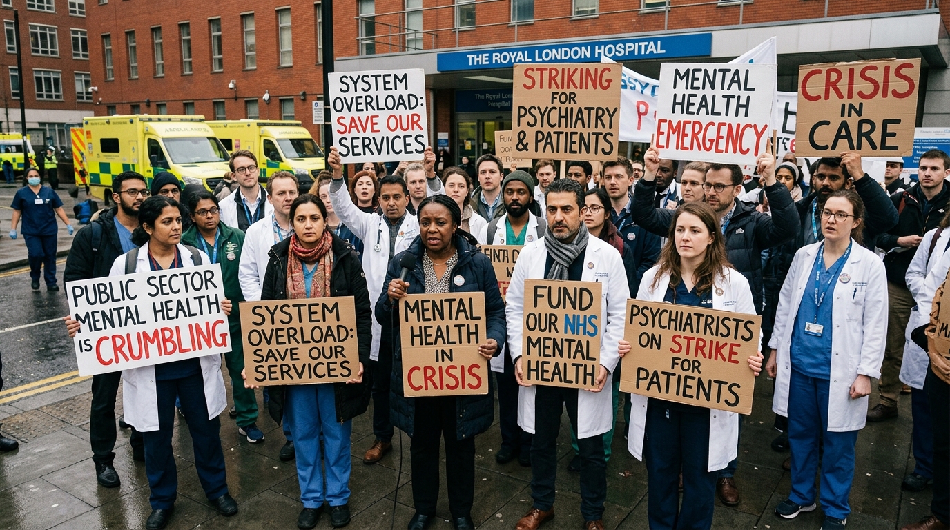 psychiatres du secteur public en grève : un cri d’alarme face à une crise majeure dans la santé mentale, dénonçant des conditions de travail difficiles et un manque de moyens urgents.