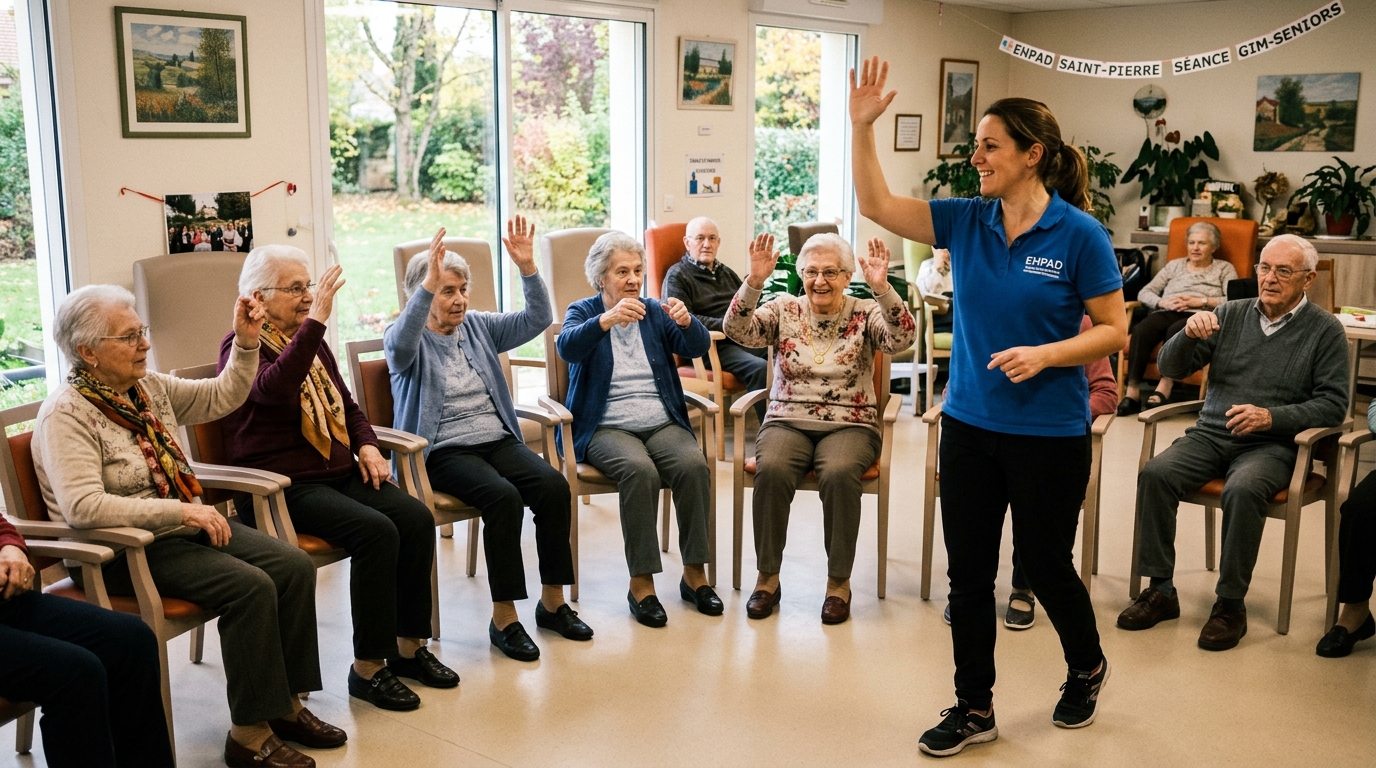 découvrez la mobilisation exemplaire à l’ehpad des 7 sources de bagnols durant la semaine sport et santé, une initiative pour promouvoir le bien-être et l’activité physique chez les résidents.